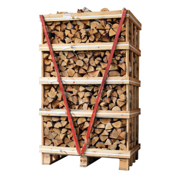 Caisse de bois de chauffage en chêne